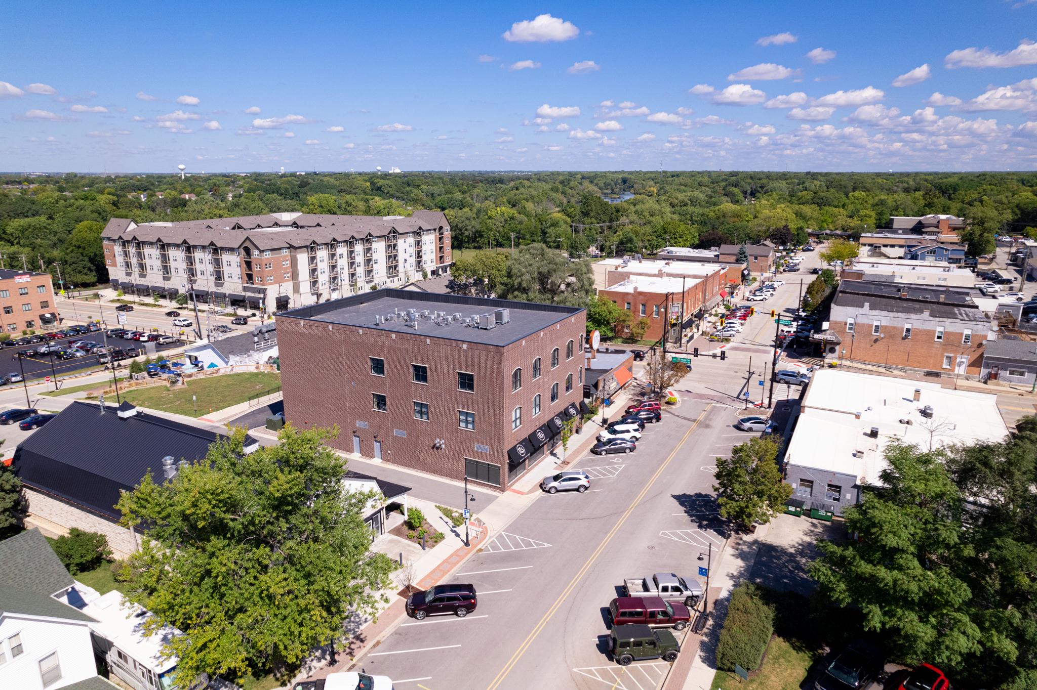 Oswego community scene along the Fox River