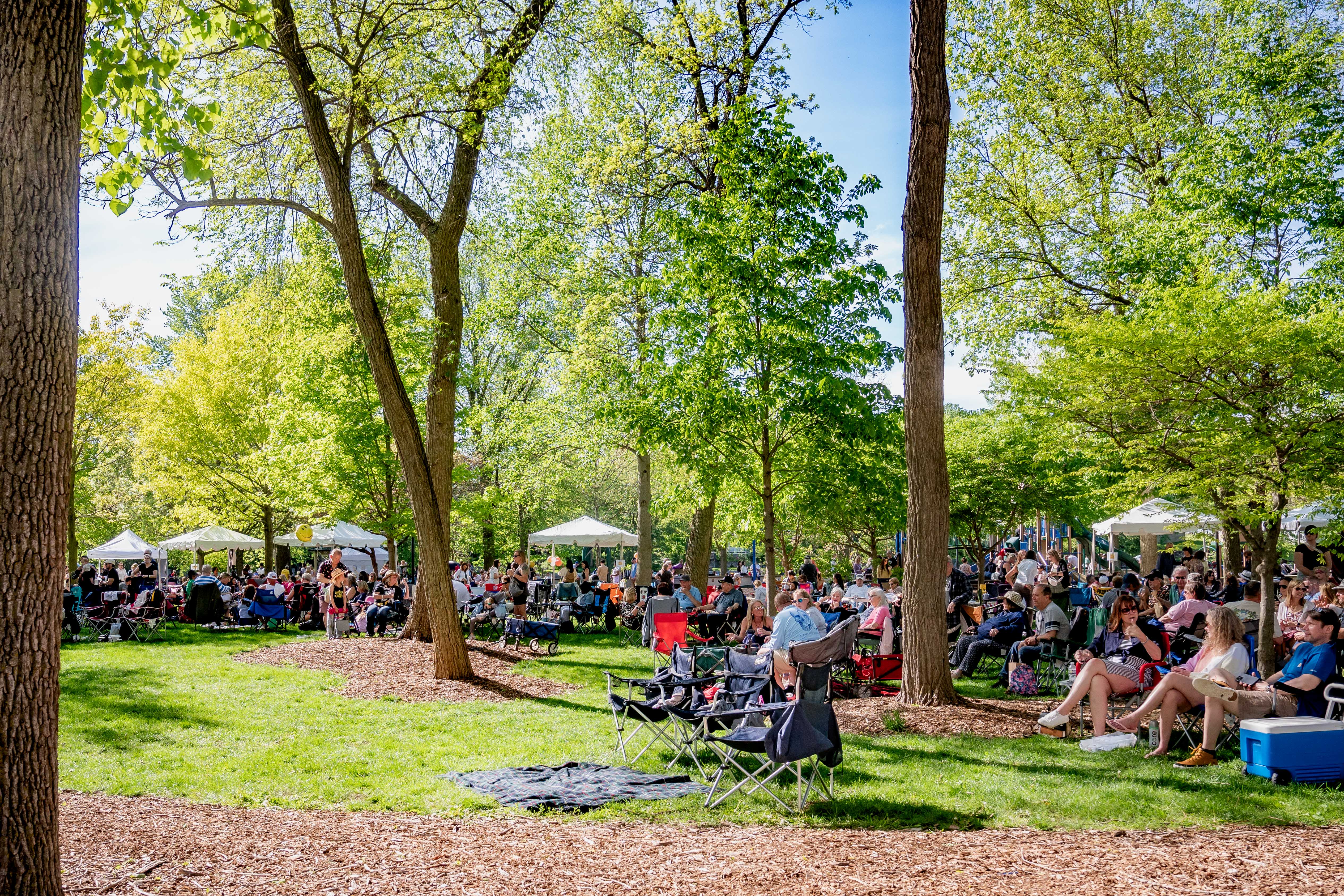 Wine on the Fox community event along the river